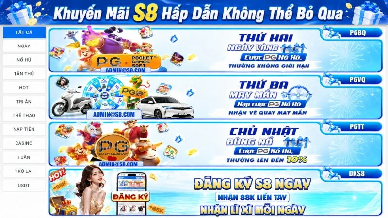 Khuyến Mãi S8 Hấp Dẫn Không Thể Bỏ Qua